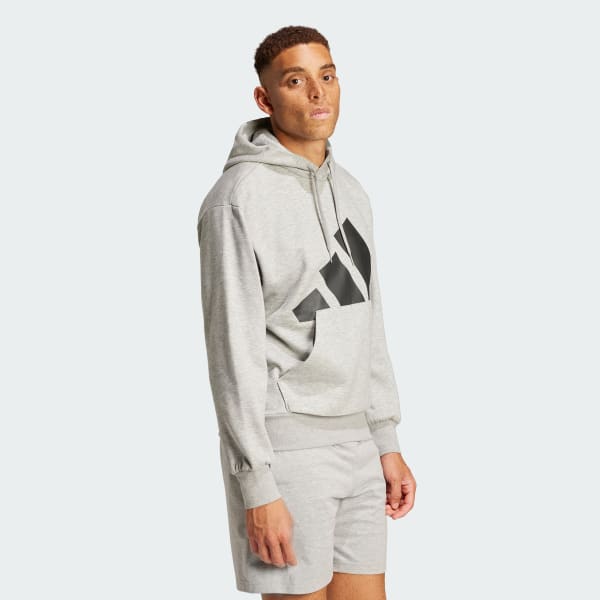 Grey Essentials Big Logo Fleece Hoodie