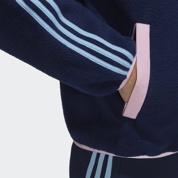 Blauw Arsenal Lifestyler Fleece Jack N3593