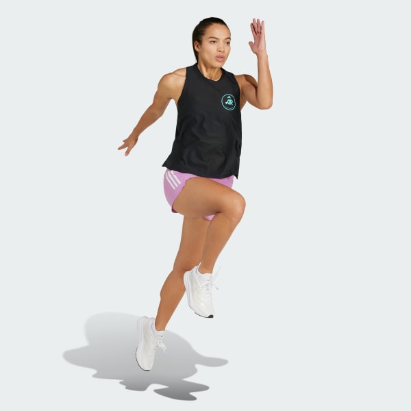 Zwart Own the Run Runners Tanktop