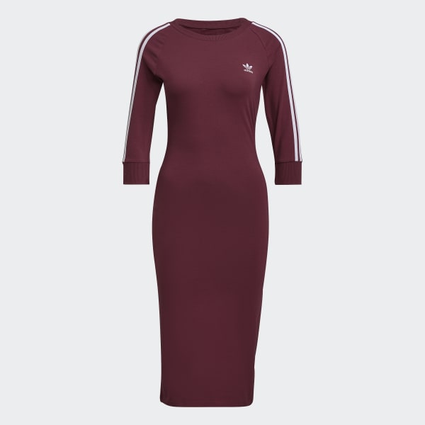 adidas Adicolor Classics Dress - Burgundy | Women's Lifestyle | adidas US