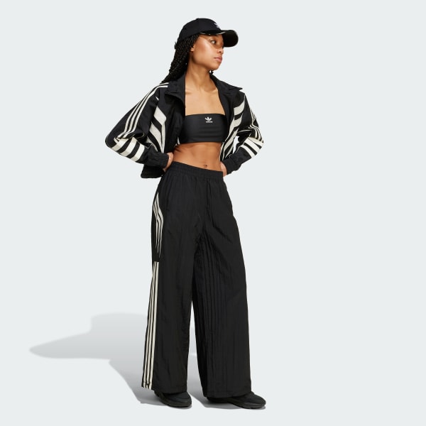 ◆adidas◆ Atlanta Cutline Track Top Black IW5511 adidas Atlanta Cut Line Loose Nylon Track Top - Black | Free