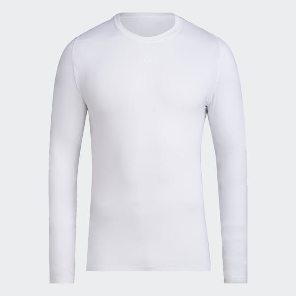 Blanco Remera Techfit AEROREADY Manga Larga