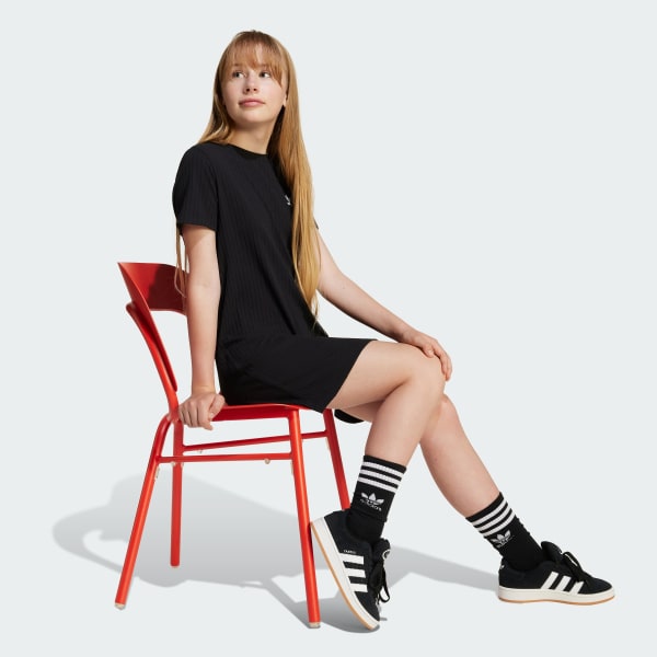 Μαύρο Ribbed Dress Kids