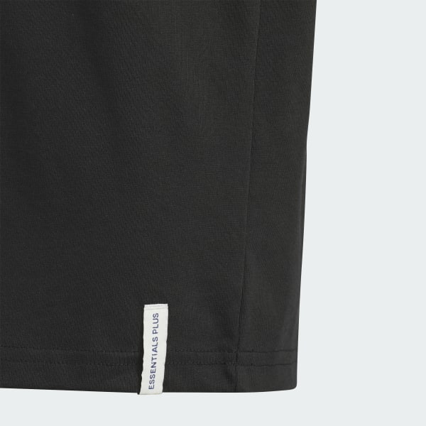 ブラック エッセンシャルズ プラス レギュラーフィット スリーストライプス 長袖Tシャツ キッズ