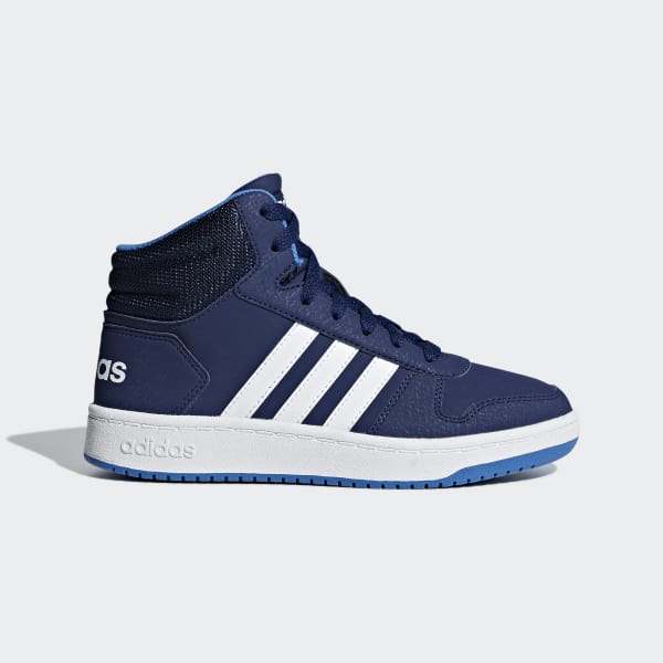 adidas Hoops 2.0 Mid Shoes - Blue 