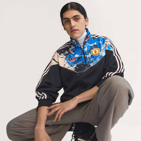 Noir Veste de survêtement Manchester United Stone Roses