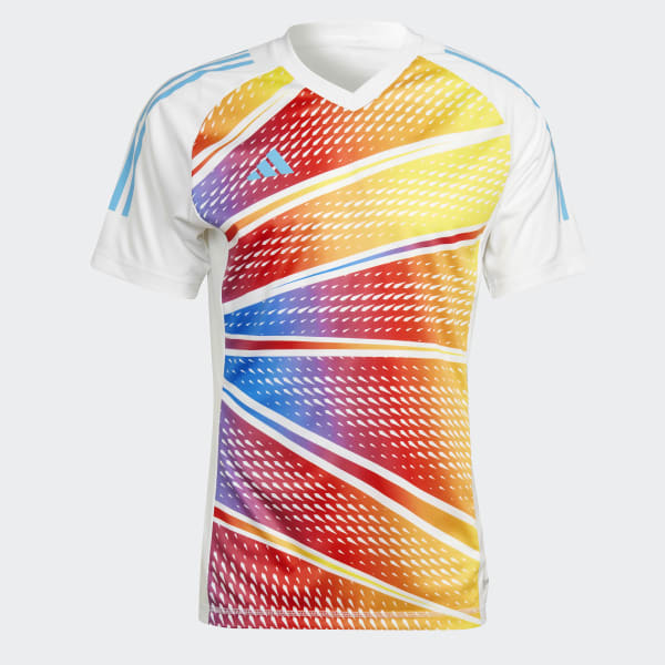 White Tiro 23 Pro Short Sleeve Graphic Jersey