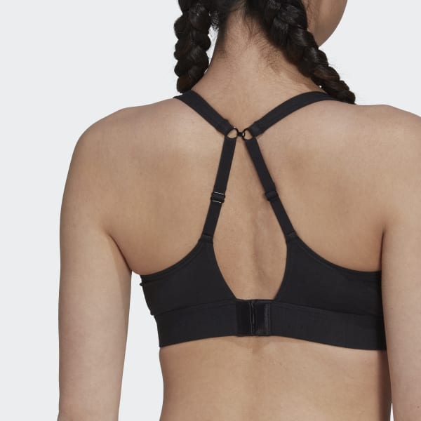 Schwarz adicolor Comfort Flex Cotton Unlined Triangle Bustier HPO37