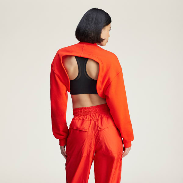 Merah Sweatshirt Cropped TrueCasuals adidas by Stella McCartney