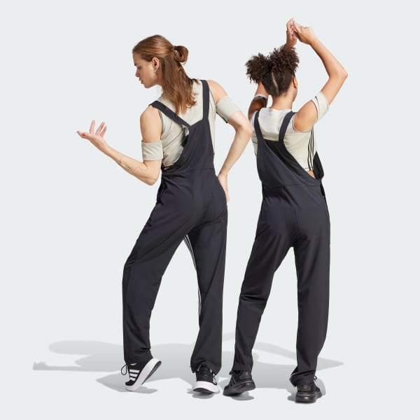 adidas Express All-Gender Dungarees - Black | Free Shipping with