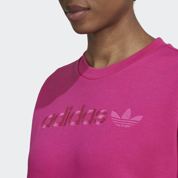 adidas Boyfriend Crew Sweatshirt Burgundy adidas Australia