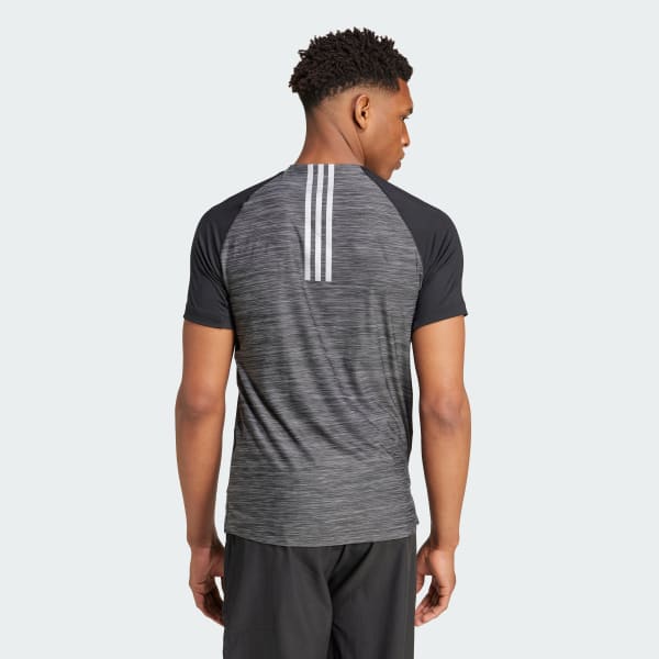 Black Gym+ Training 3-Stripes T-Shirt