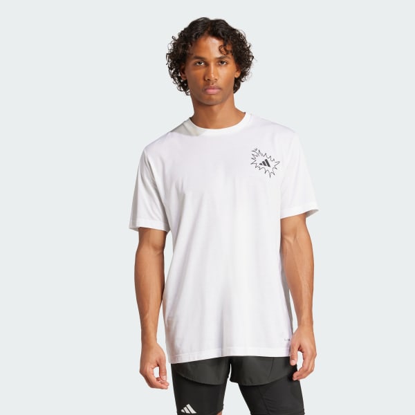 White Running Chase The Runners High Graphic Tee