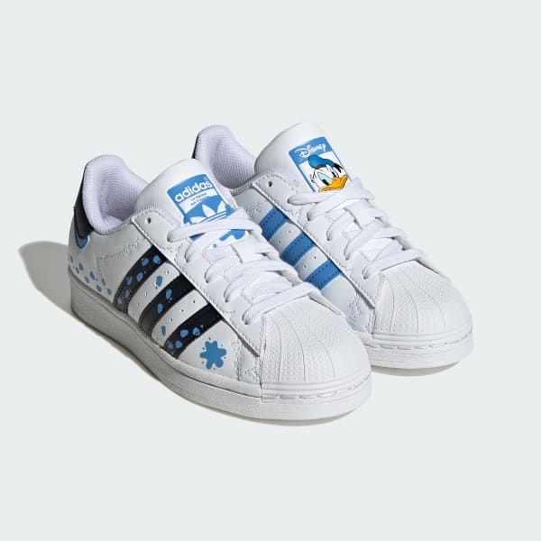 White adidas Originals x Disney Superstar Shoes Kids