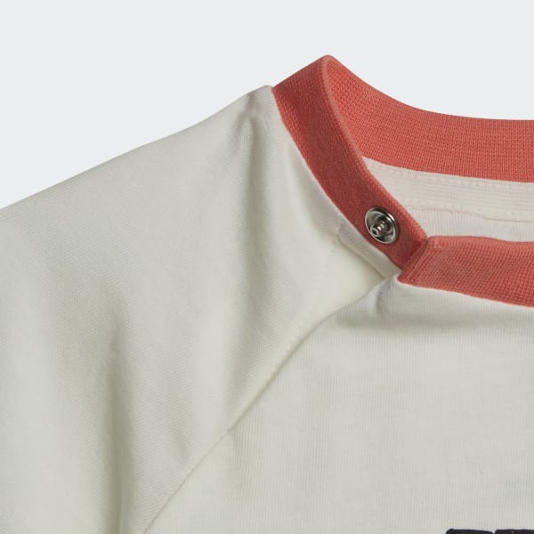 White Graphic Print Tee