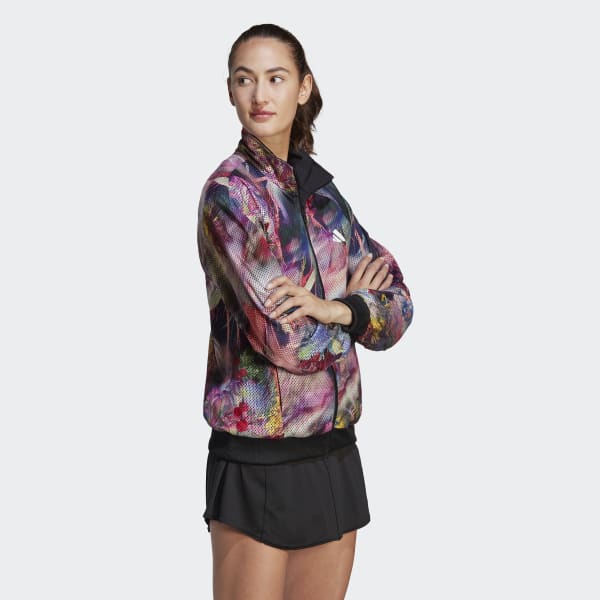 Black Melbourne Woven Tennis Jacket