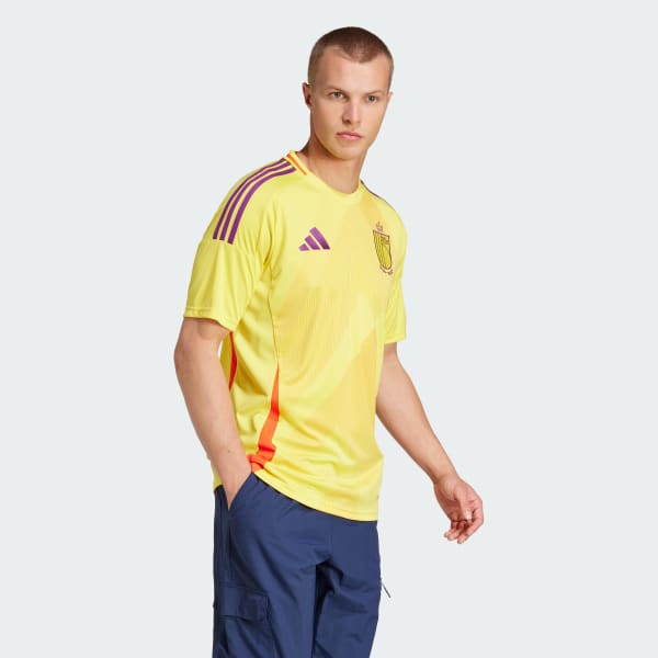 Amarillo Camiseta segunda equipación selección femenina Bélgica 25