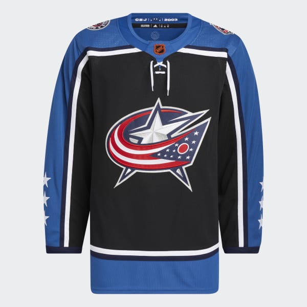 Blue Jackets Authentic Reverse Retro Wordmark Jersey