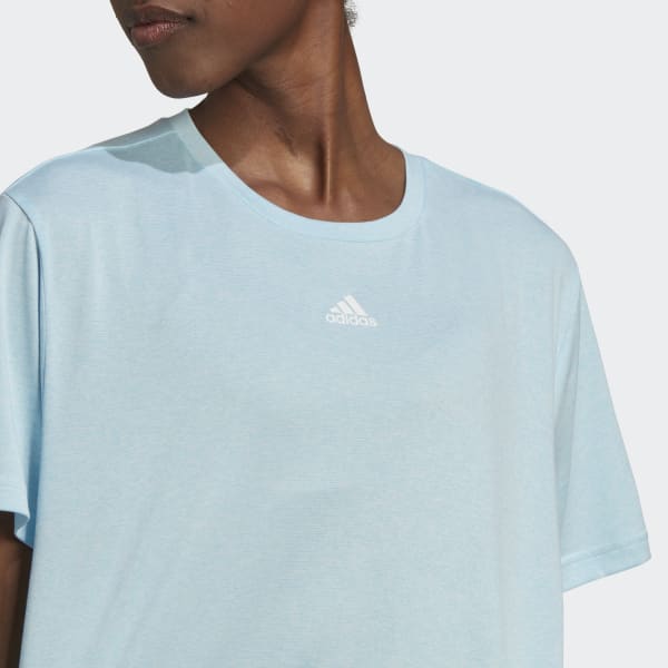 Blu T-shirt AEROREADY Studio Loose Crop CT354