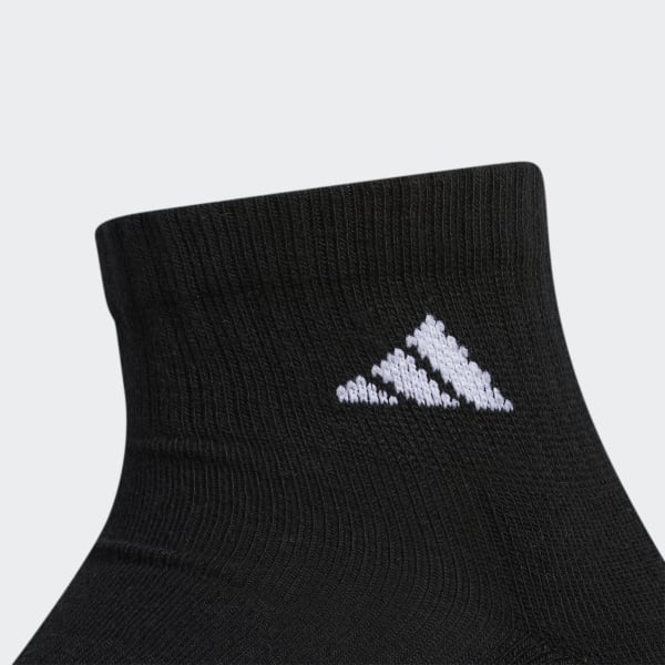 adidas Cushioned Quarter Socks 3 Pairs - Black | Women's Training | $14 -  adidas US