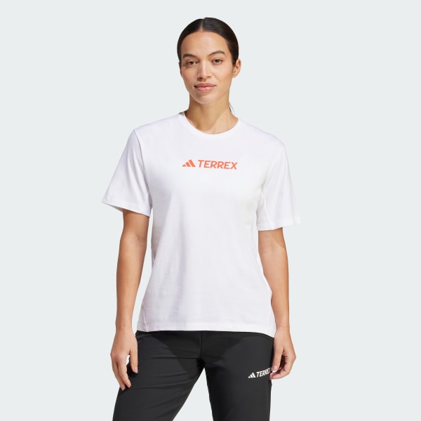 White Terrex Classic Logo Tee
