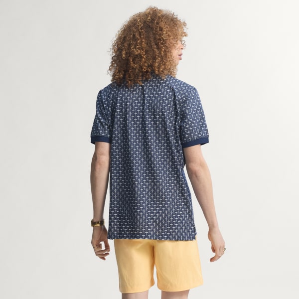 Blauw Originals All Over Trefoil Poloshirt