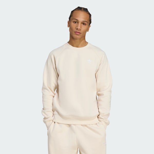 blanc Sweat-shirt ras-du-cou Trèfle Essentials