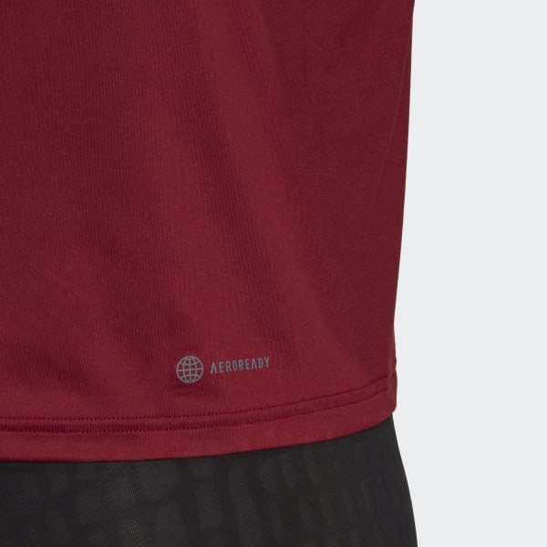 Burgundy AEROREADY Made for Training Minimal Tee KO368