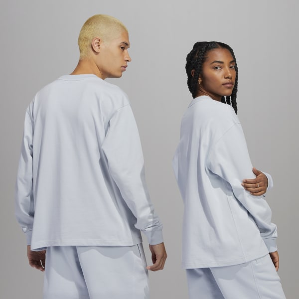Blue Pharrell Williams Basics Long Sleeve Tee (Gender Neutral) C4974