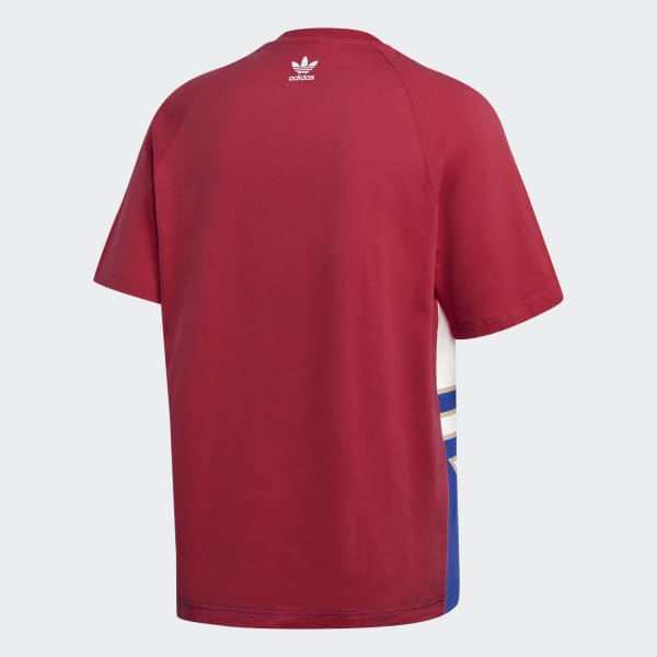 Camiseta big trefoil colorblock clearance