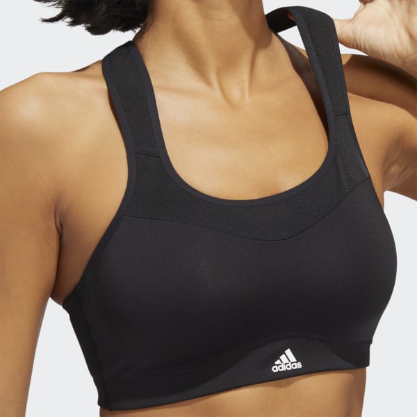 adidas Training Plus split strap high-support sports bra in black, £38.00