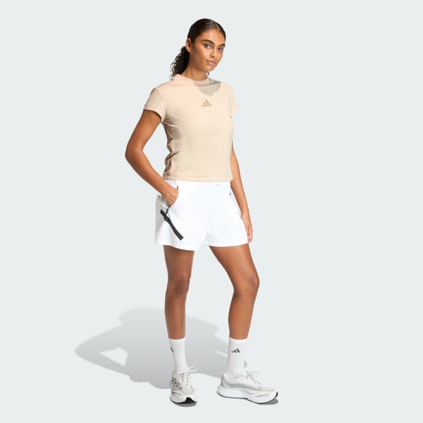 Beige adidas Z.N.E. Baby Tee