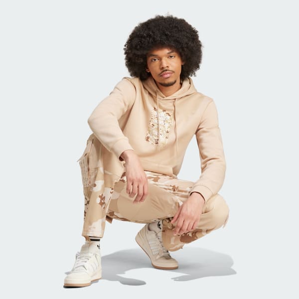 Beige Camo Lab Hooded Sweatshirt