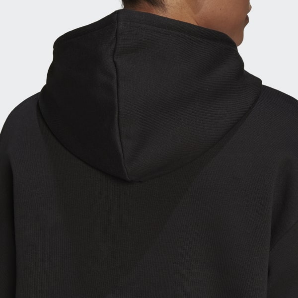 Svart ALL SZN Fleece Long Hoodie CX577