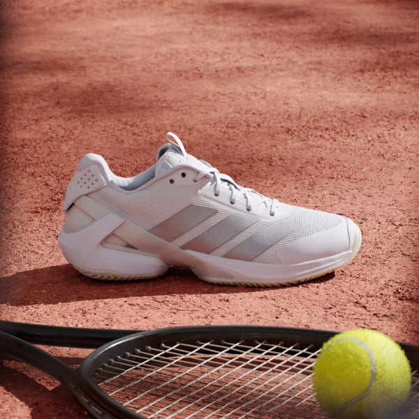 Vit Adizero Ubersonic 5 Clay Tennisskor