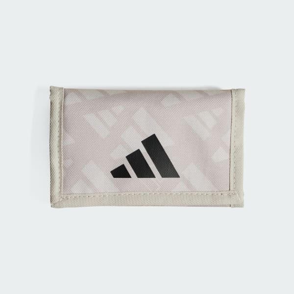 Beige Linear Print Wallet