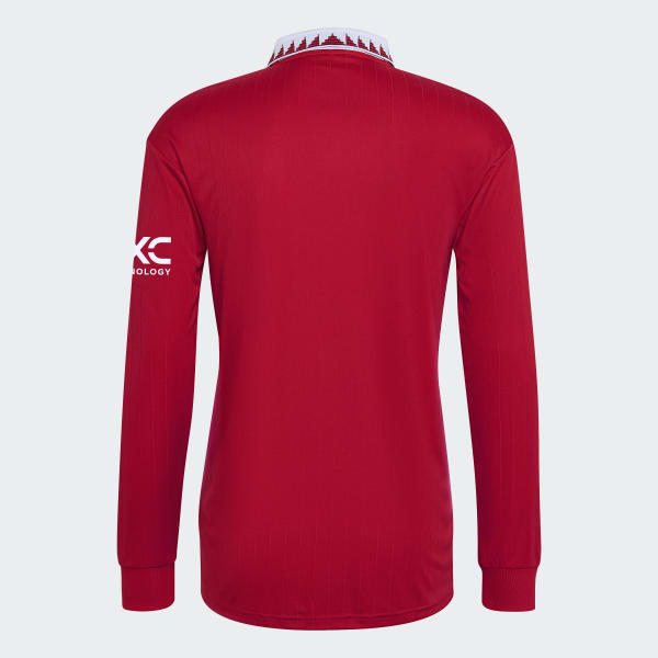 cervená Dres Manchester United 22/23 Long Sleeve Home TT368