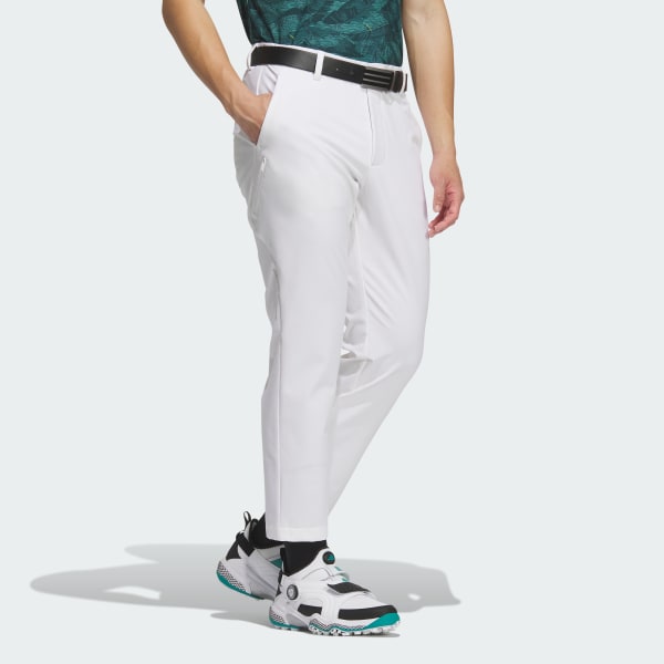 【85】春夏 アディダス ゴルフ GOLF stretch アンクル パンツ 白 85】春夏 アディダス ゴルフ GOLF stretch アンクル パンツ 白