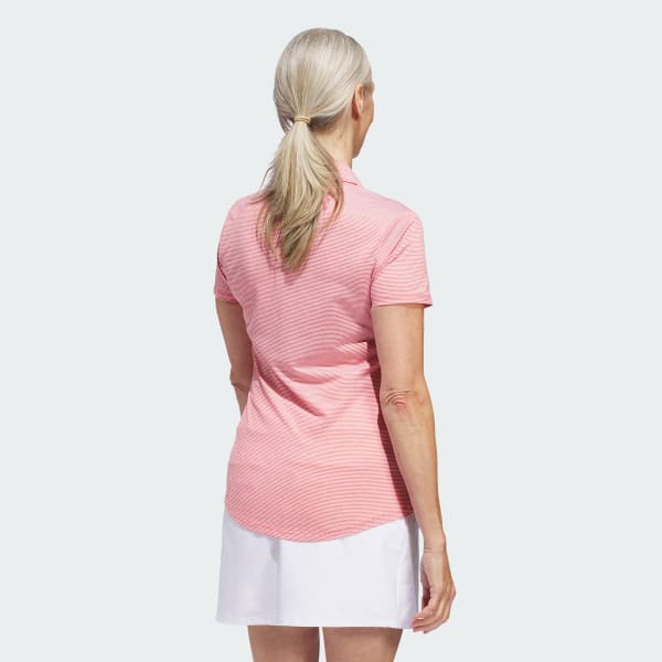 Red Women's Ottoman Short Sleeve Polo Shirt