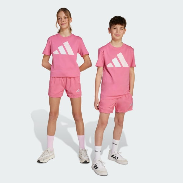 สีชมพู กางเกงขาสั้นสำหรับเด็ก Essentials Climacool