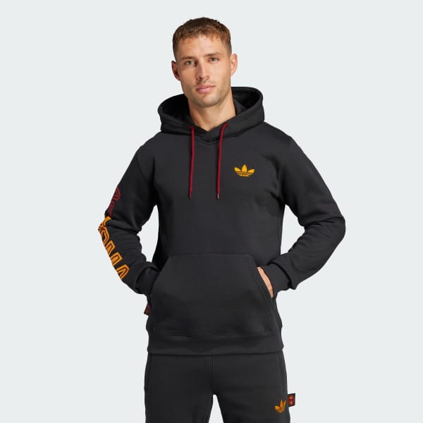 Czerń AS Roma Graphic Hoodie