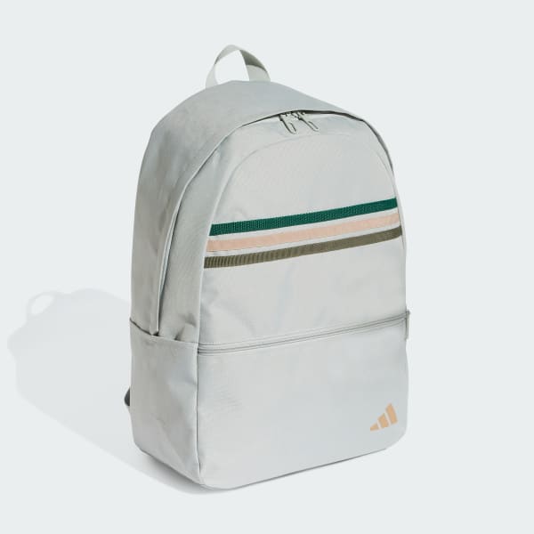 Grey Classic Back-to-School Stripes Backpack