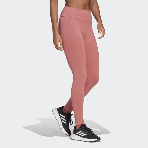 adidas ESSENTIALS HIGH WAISTED LOGO LEGGINGS Red adidas India