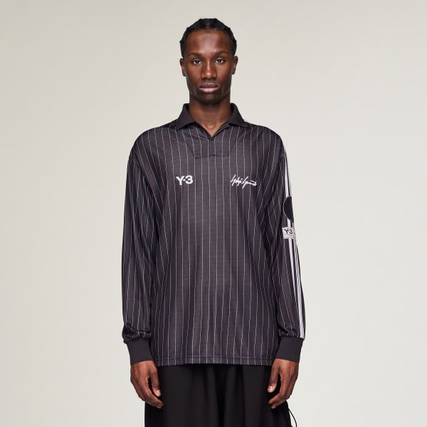 Svart Y-3 Zinedine Zidane Football Long Sleeve Trøye