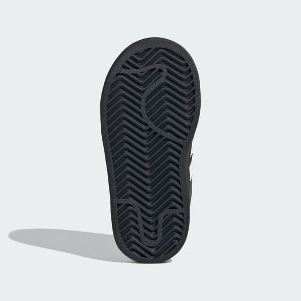 Preto adidas Originals Superstar II Tênis Cadarço Elástico Infantil