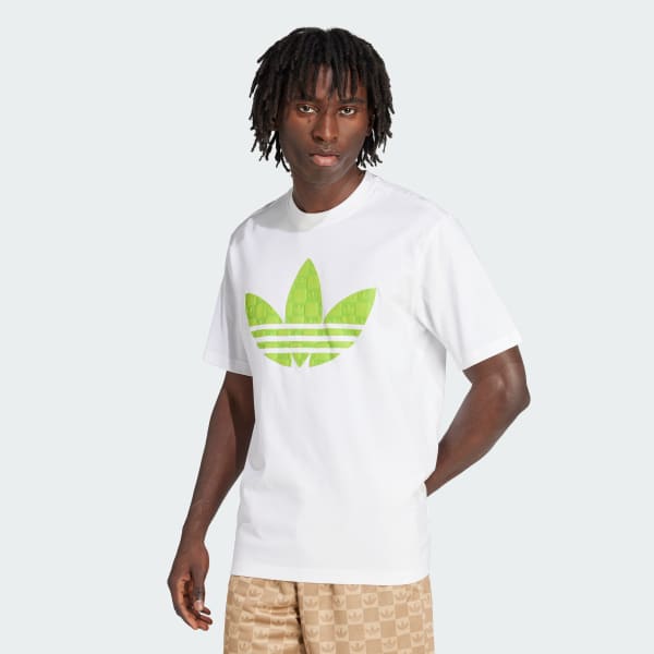 Branco Camiseta Folgada Monogram