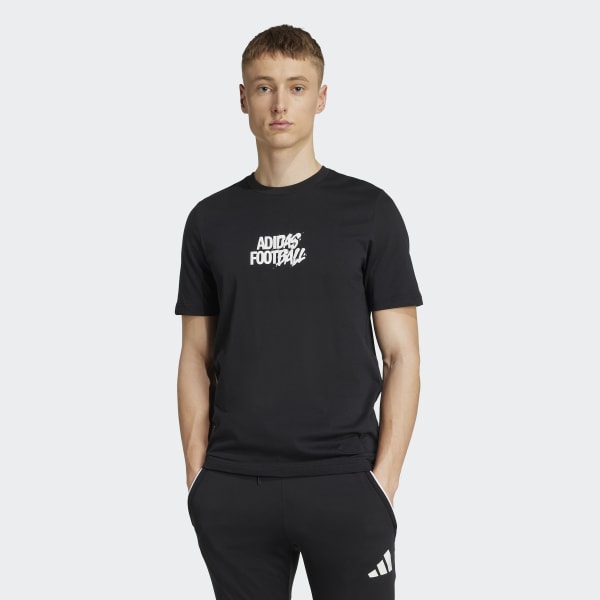 adidas Soccer Tango History Graphic Tee - Black | Free Shipping