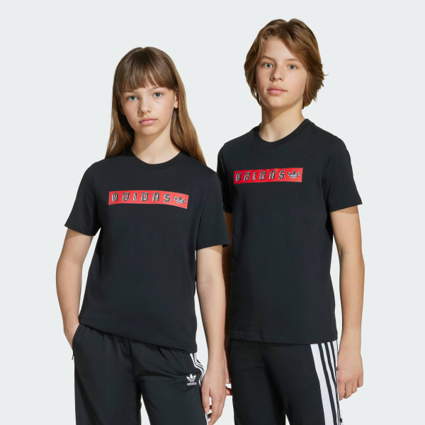 Black Graphic Tee Kids