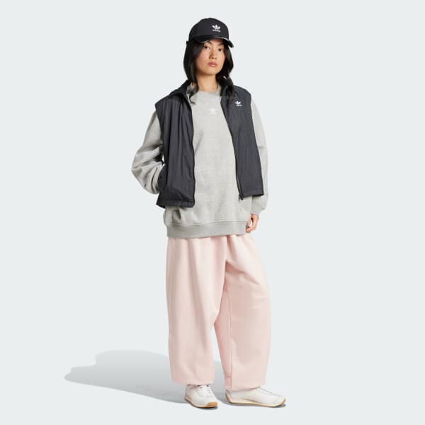 Gra Essentials Fleece Long Oversized Crew Sweatshirt