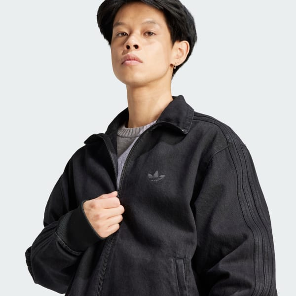 adidas Premium Denim Firebird Track Top Black adidas Ireland